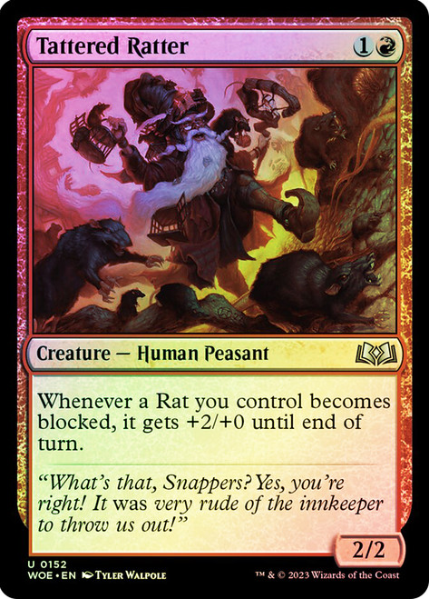 Tattered Ratter\nWilds of Eldraine\nSingle\nMagic The Gathering