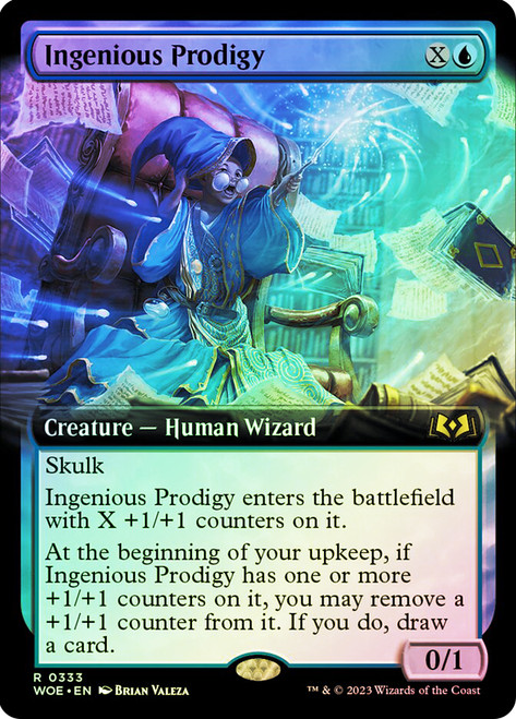 Ingenious Prodigy (Extended Art)\nWilds of Eldraine - Variants\nSingle\nMagic The Gathering
