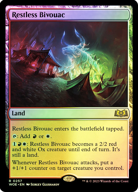 Restless Bivouac\nWilds of Eldraine\nSingle\nMagic The Gathering