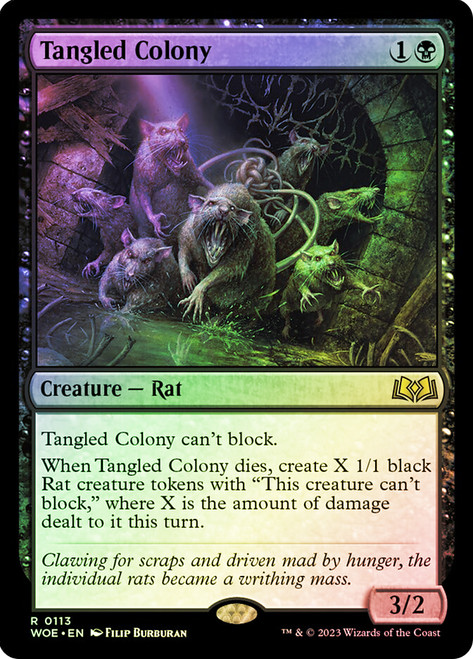 Tangled Colony\nWilds of Eldraine\nSingle\nMagic The Gathering