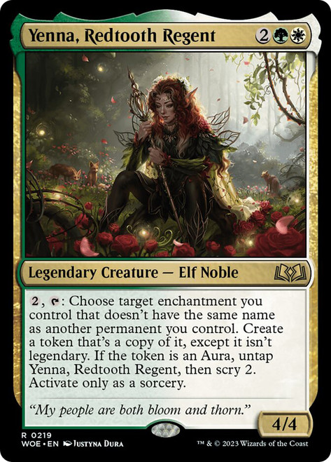 Yenna, Redtooth Regent\nWilds of Eldraine\nSingle\nMagic The Gathering