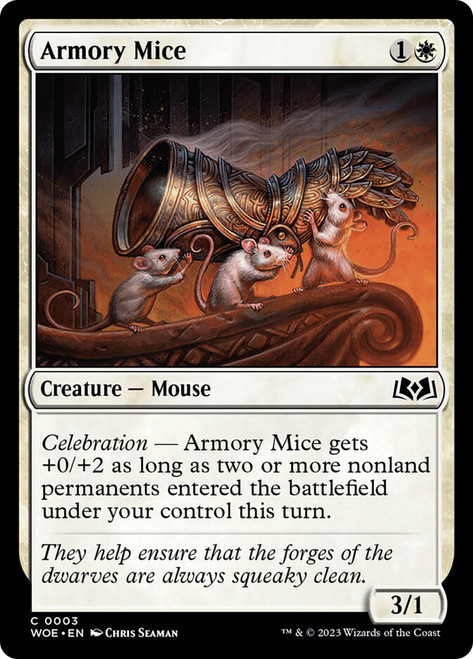 Armory Mice\nWilds of Eldraine\nSingle\nMagic The Gathering