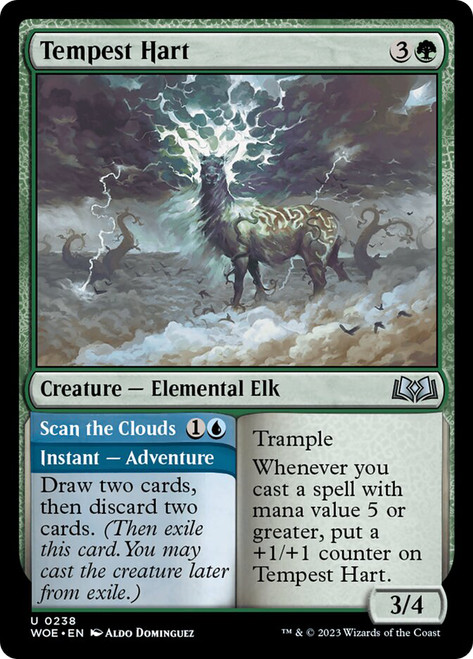 Tempest Hart // Scan the Clouds\nWilds of Eldraine\nSingle\nMagic The Gathering
