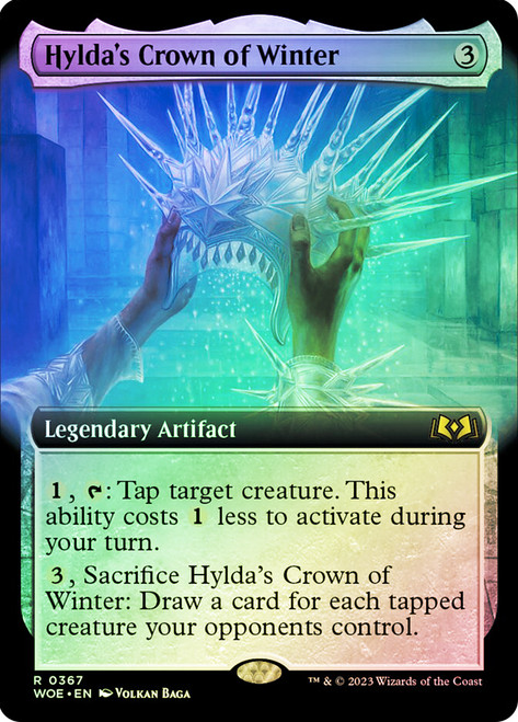 Hylda's Crown of Winter (Extended Art)\nWilds of Eldraine - Variants\nSingle\nMagic The Gathering