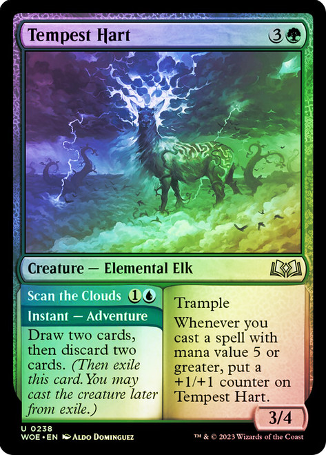 Tempest Hart // Scan the Clouds\nWilds of Eldraine\nSingle\nMagic The Gathering