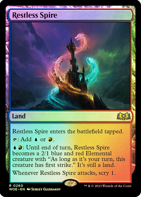 Restless Spire\nWilds of Eldraine\nSingle\nMagic The Gathering
