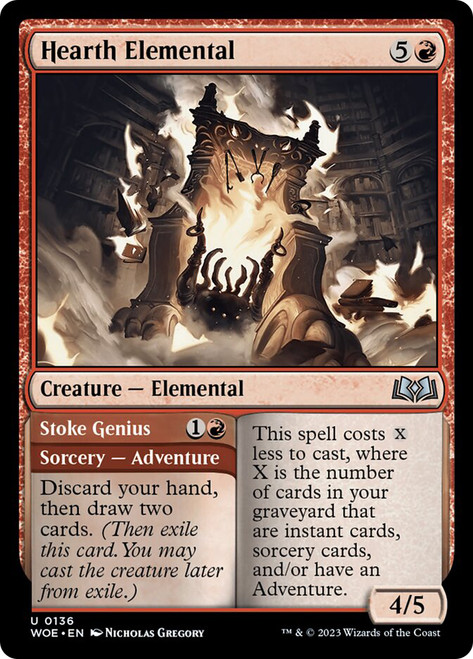 Hearth Elemental // Stoke Genius\nWilds of Eldraine\nSingle\nMagic The Gathering