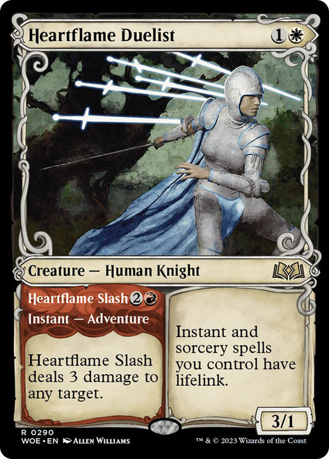 Heartflame Duelist // Heartflame Slash (Showcase)\nWilds of Eldraine - Variants\nSingle\nMagic The Gathering
