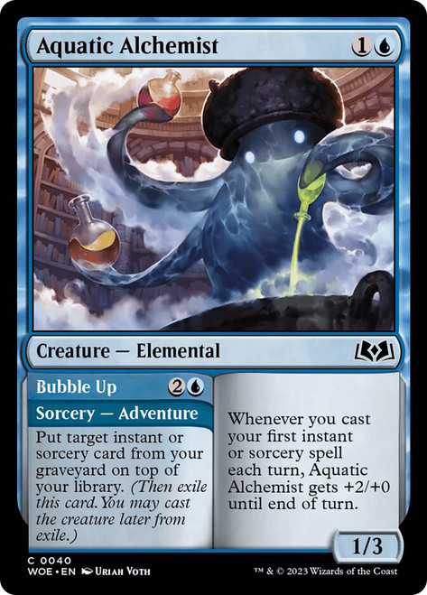 Aquatic Alchemist // Bubble Up\nWilds of Eldraine\nSingle\nMagic The Gathering