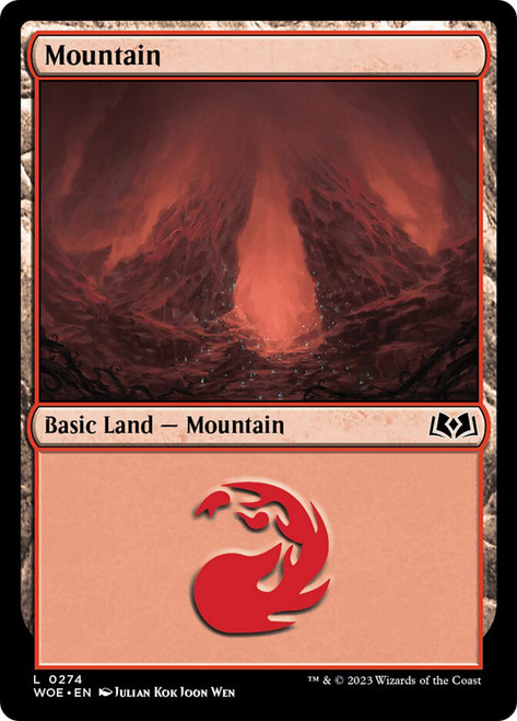 Mountain (#274)\nWilds of Eldraine\nSingle\nMagic The Gathering