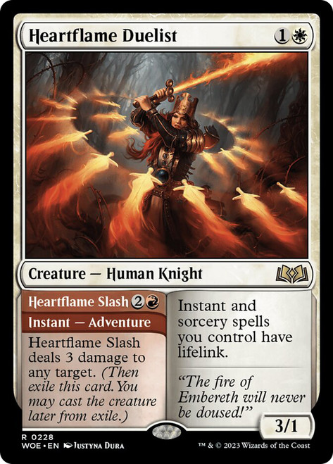 Heartflame Duelist // Heartflame Slash\nWilds of Eldraine\nSingle\nMagic The Gathering