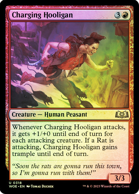 Charging Hooligan\nWilds of Eldraine\nSingle\nMagic The Gathering