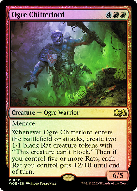Ogre Chitterlord\nWilds of Eldraine\nSingle\nMagic The Gathering