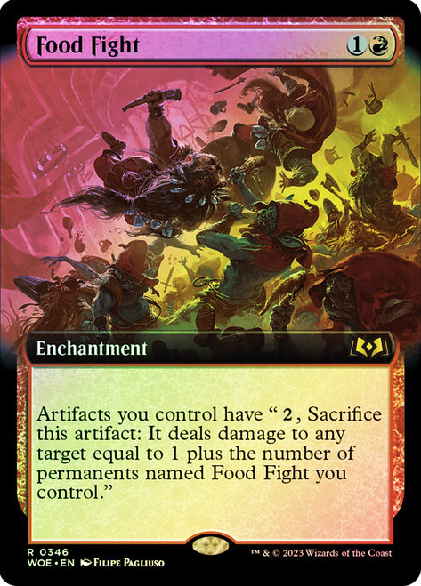 Food Fight (Extended Art)\nWilds of Eldraine - Variants\nSingle\nMagic The Gathering