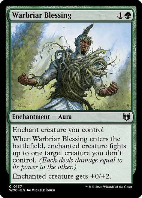 Warbriar Blessing\nWilds of Eldraine Commander\nSingle\nMagic The Gathering