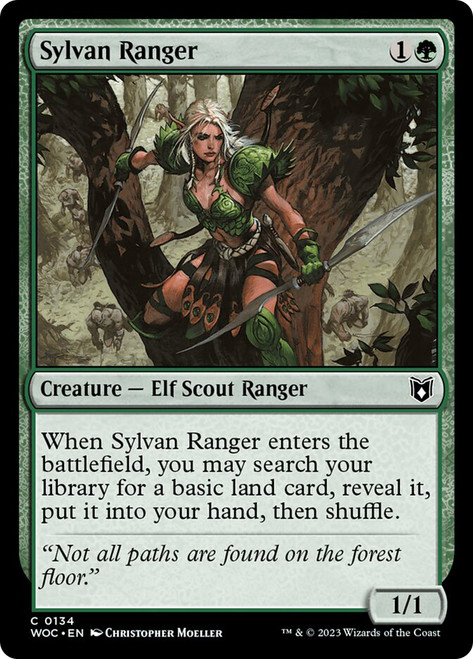 Sylvan Ranger\nWilds of Eldraine Commander\nSingle\nMagic The Gathering