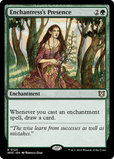 Enchantress's Presence\nWilds of Eldraine Commander\nSingle\nMagic The Gathering