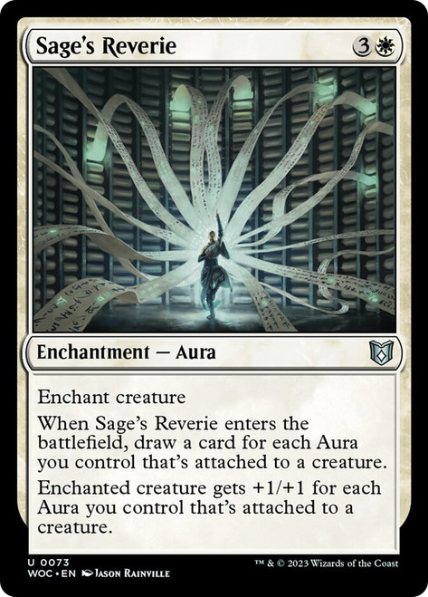 Sage's Reverie\nWilds of Eldraine Commander\nSingle\nMagic The Gathering