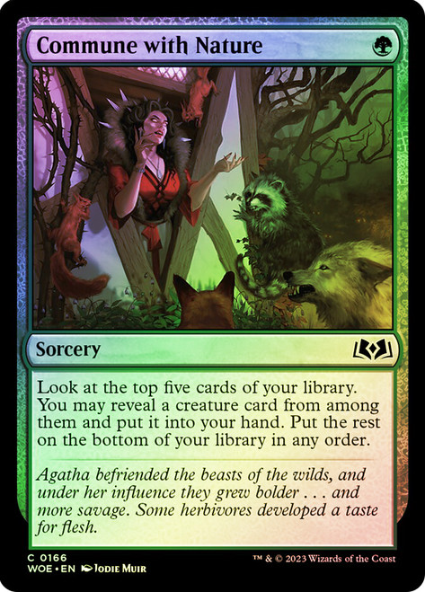 Commune with Nature\nWilds of Eldraine\nSingle\nMagic The Gathering