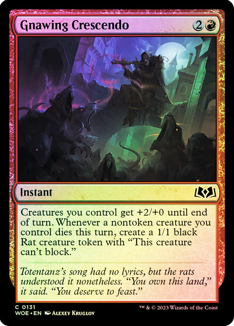 Gnawing Crescendo\nWilds of Eldraine\nSingle\nMagic The Gathering