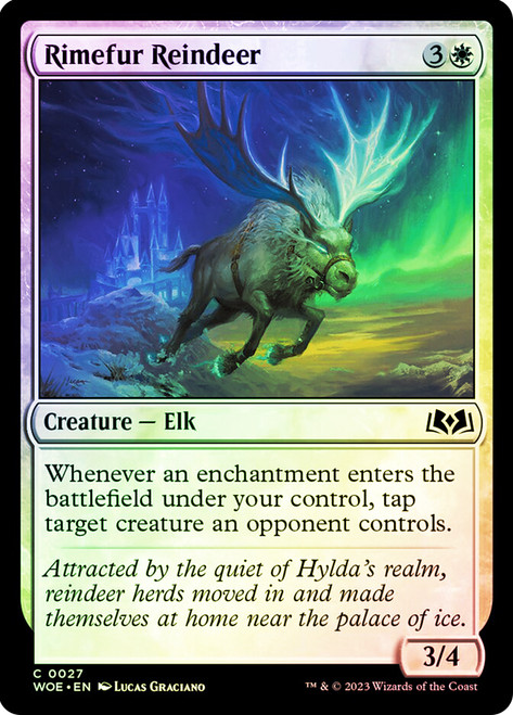 Rimefur Reindeer\nWilds of Eldraine\nSingle\nMagic The Gathering