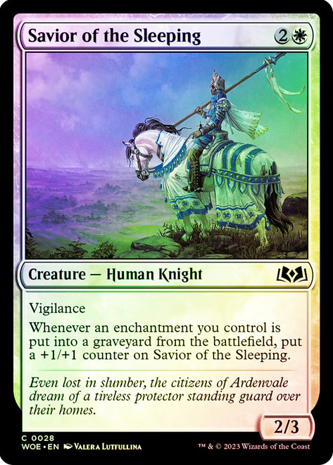 Savior of the Sleeping\nWilds of Eldraine\nSingle\nMagic The Gathering