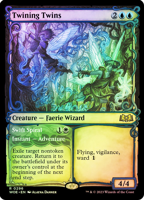 Twining Twins // Swift Spiral (Prerelease) (Wilds of Eldraine