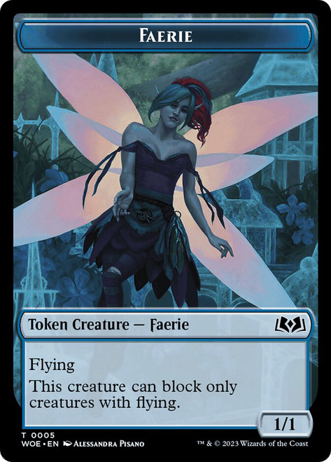 {Faerie Token}\nWilds of Eldraine\nSingle\nMagic The Gathering