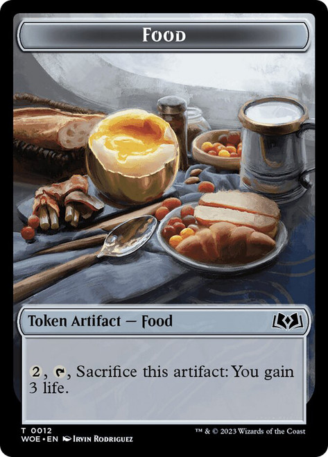 {Food Token} (#012)\nWilds of Eldraine\nSingle\nMagic The Gathering