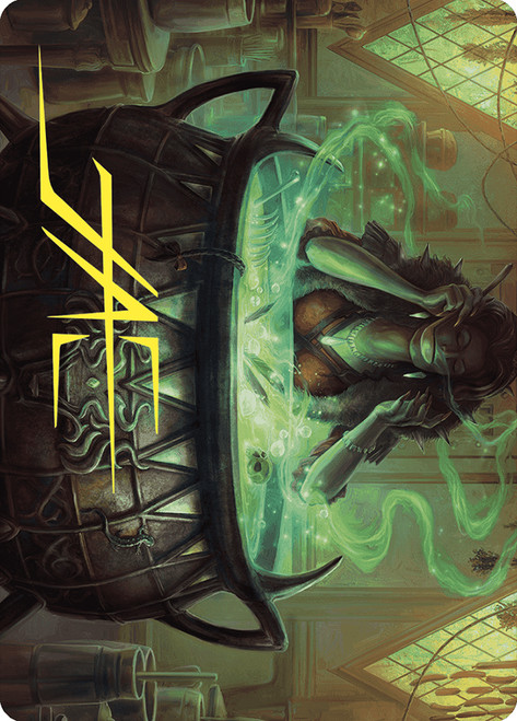 {Agatha's Soul Cauldron Art Card} (Signed)\nArt Series: Wilds of Eldraine - Variants\nSingle\nMagic The Gathering