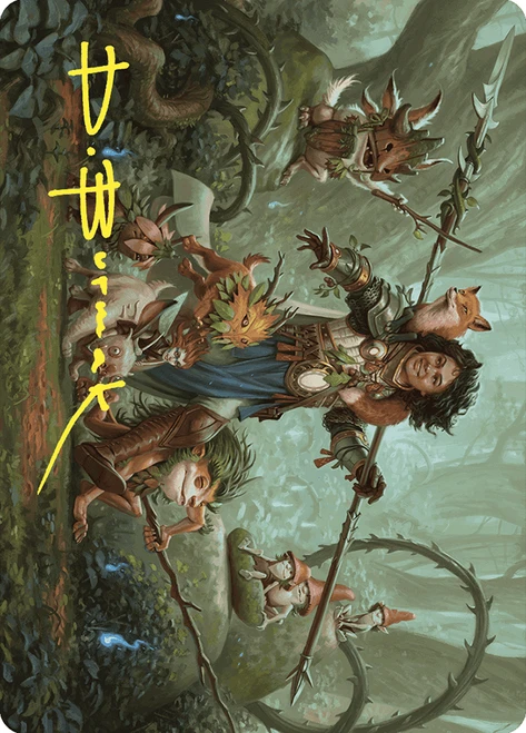 {Ellivere of the Wild Court Art Card} (Signed)\nArt Series: Wilds of Eldraine - Variants\nSingle\nMagic The Gathering