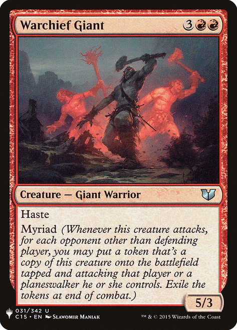 Warchief Giant\nPlaneswalker Symbol Reprints\nSingle\nMagic The Gathering