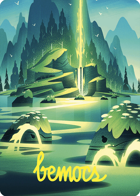 {Leyline of Abundance Art Card} (Signed)\nArt Series: Wilds of Eldraine - Variants\nSingle\nMagic The Gathering