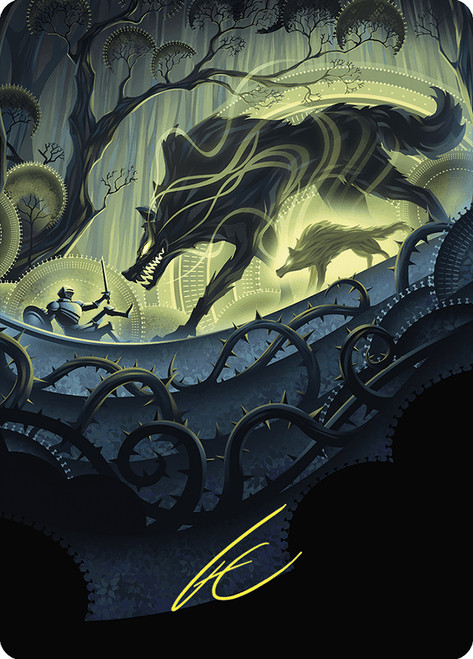 {Unnatural Growth Art Card} (Signed)\nArt Series: Wilds of Eldraine - Variants\nSingle\nMagic The Gathering
