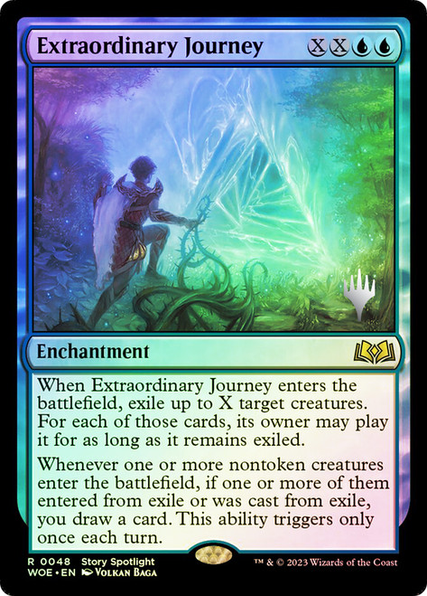 Extraordinary Journey (Promo Pack) (Wilds of Eldraine)\nPromo: Planeswalker Stamped\nSingle\nMagic The Gathering