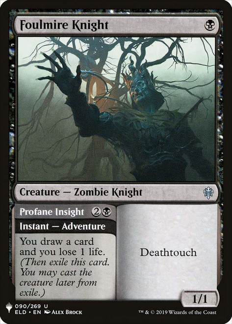 Foulmire Knight // Profane Insight\nPlaneswalker Symbol Reprints\nSingle\nMagic The Gathering