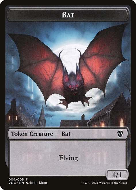 {Bat Token} // {Blood Token}
Innistrad: Crimson Vow Commander
Single
Magic: The Gathering