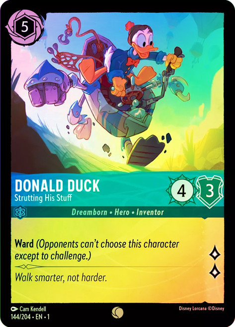 Donald Duck Strutting His Stuff
