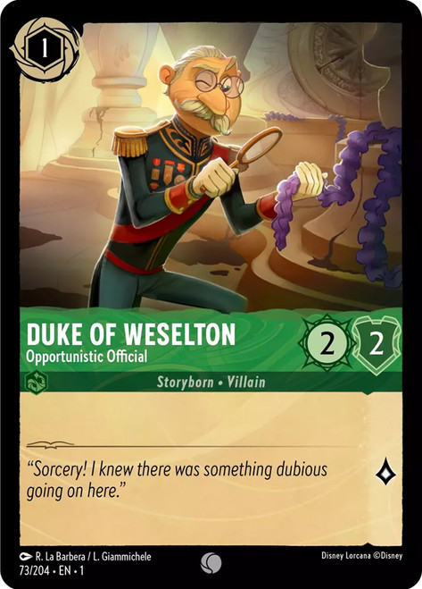 Duke Of Weselton Opportunistic Official