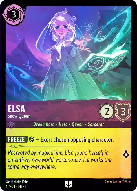 P. Elsa Snow Queen F307 OC P1-003 Elsa - Snow Queen Lorcana Card