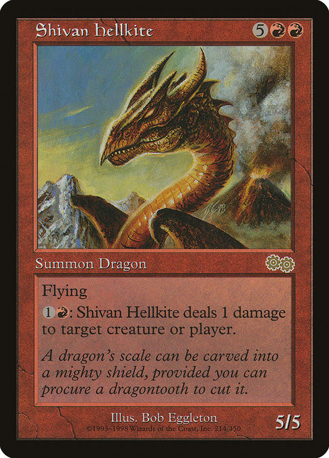 Shivan Hellkite\nUrza's Saga\nSingle\nMagic The Gathering