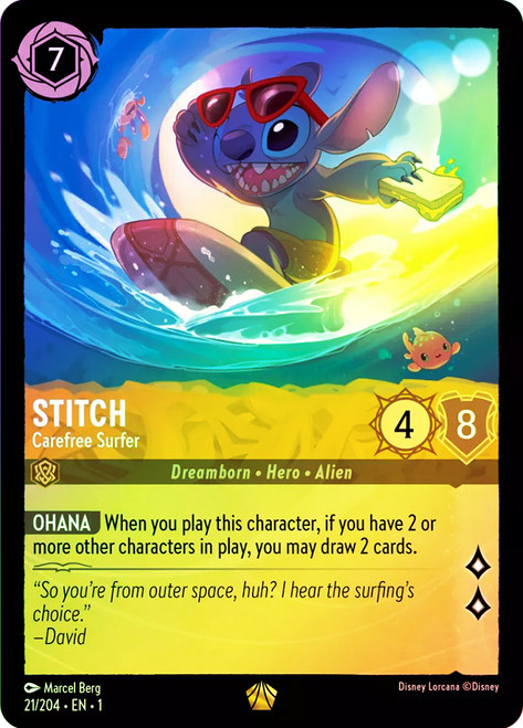 Stitch Carefree Surfer
