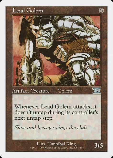 Lead Golem\n6th Edition\nSingle\nMagic The Gathering