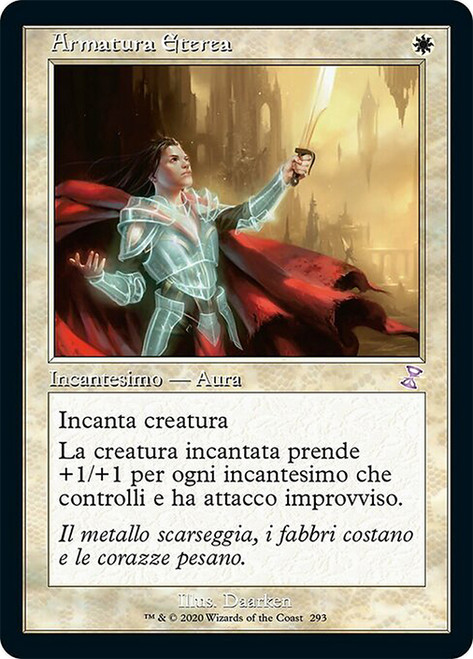Ethereal Armor (Retro Frame)\nTime Spiral Remastered - Timeshifted - Italian\nSingle\nMagic The Gathering