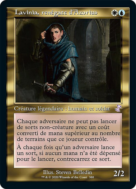 Lavinia, Azorius Renegade (Retro Frame)\nTime Spiral Remastered - Timeshifted - French\nSingle\nMagic The Gathering