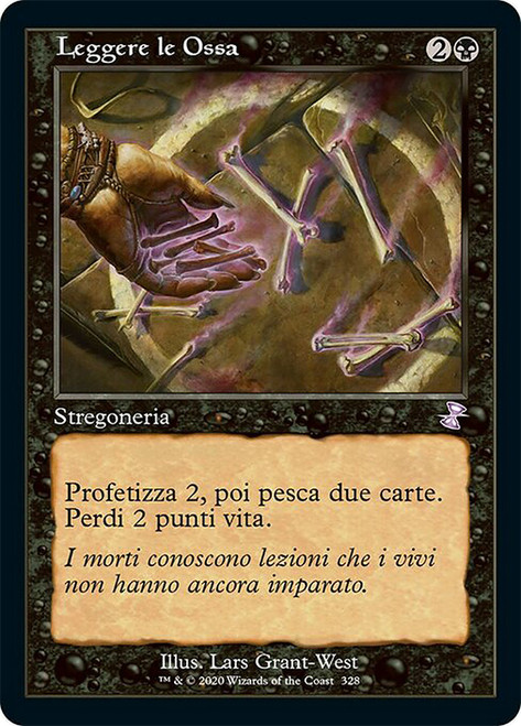 Read the Bones (Retro Frame)\nTime Spiral Remastered - Timeshifted - Italian\nSingle\nMagic The Gathering