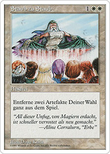 Dust to Dust\n5th Edition - German\nSingle\nMagic The Gathering