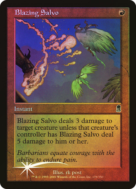 Blazing Salvo\nOdyssey\nSingle\nMagic The Gathering