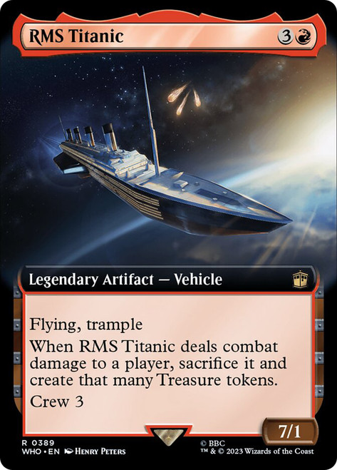 RMS Titanic (Extended Art)\nDoctor Who Commander - Variants\nSingle\nMagic The Gathering