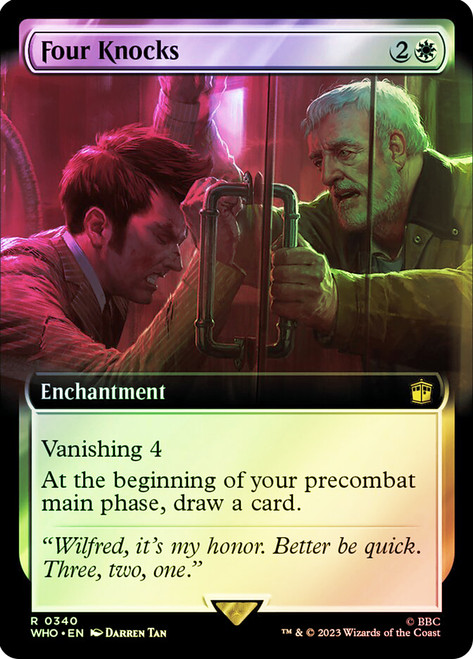 Four Knocks (Extended Art)\nDoctor Who Commander - Variants\nSingle\nMagic The Gathering